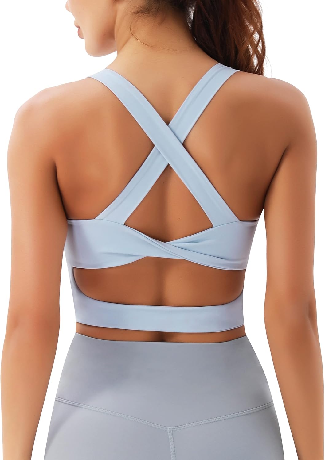 Criss-Cross Back Padded Workout Sports Bra