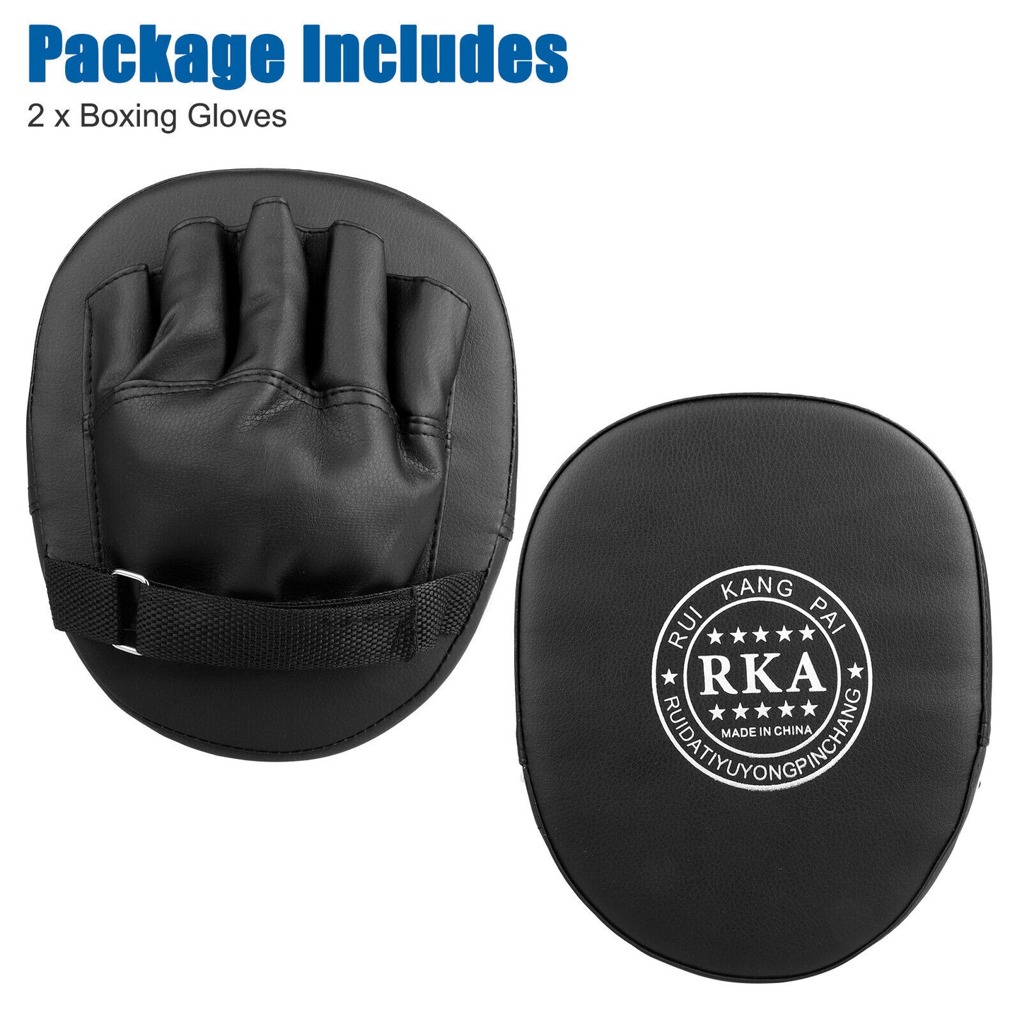 2PCS MMA Boxing Punching Mitts Sparring Gloves Kick Target Focus Training Pads