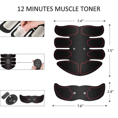 Electric Muscle Toner Machine ABS Toning Belt Simulation Fat Burner Belly Shaper